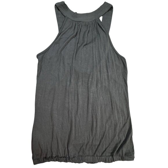 JULIE'S CLOSET Beaded Jeweled Tank Top Women's Small Gray Blouson Stretch Knit - Picture 14 of 15
